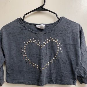 Sugar & Diamonds Half sleeve/Crop Top (S-7/8)